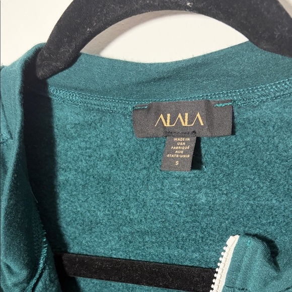 Alala Off Duty Quarter Zip Sweatshirt - Deep Sea Green - Picture 3 of 8